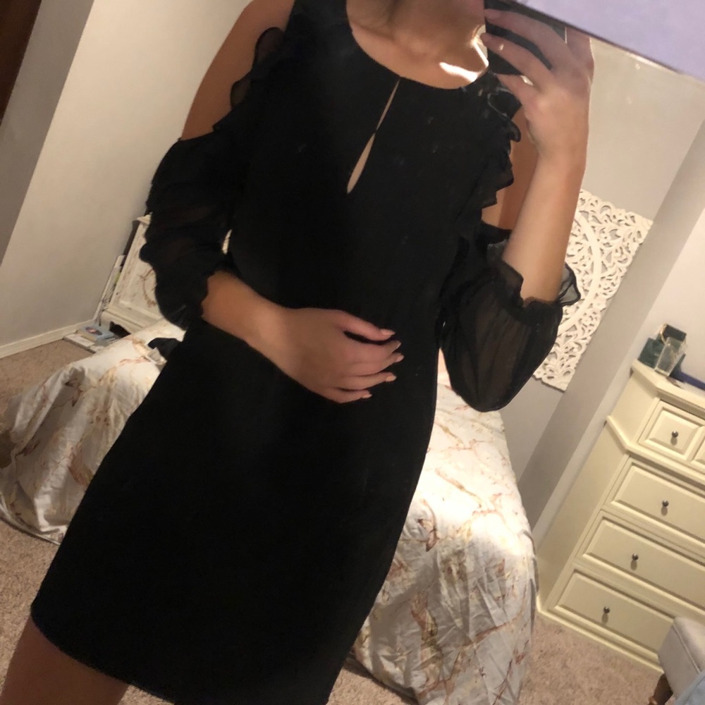 CeCe Cold Shoulder Mini Dress